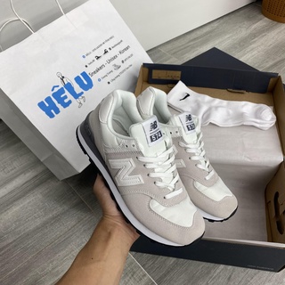 Giày new balance 574 trắng xám chuẩn 1:1 trung Giày thể thao sneakers nb574 nam nữ