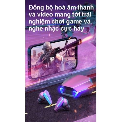 Tai nghe bluetooth 5.2 gaming M10 tai phone không dây thể thao nghe nhạc nhét tai chơi game không độ trễ chống ồn