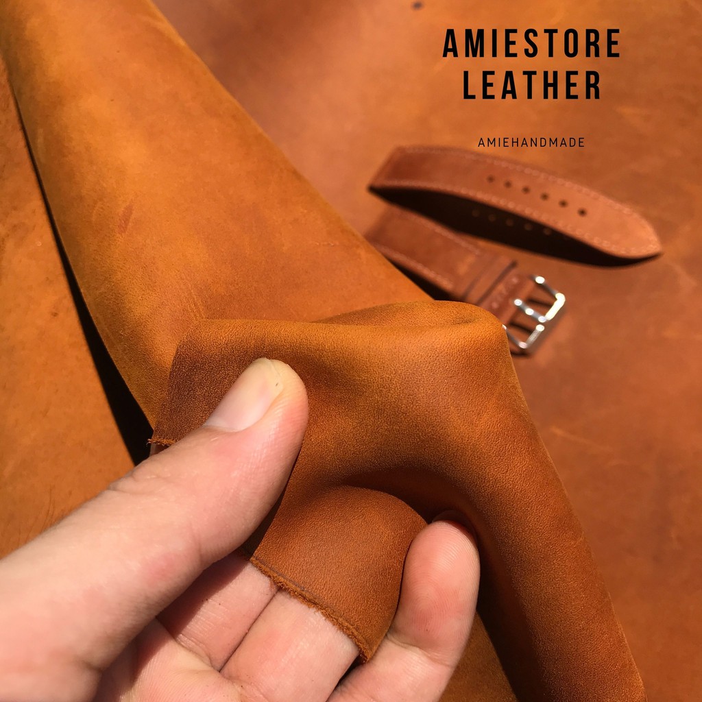 [ Uy Tín ] Dây Đồng Hồ Da Bò Sáp - Dây Đồng Hồ Nam - AmieStore Leather