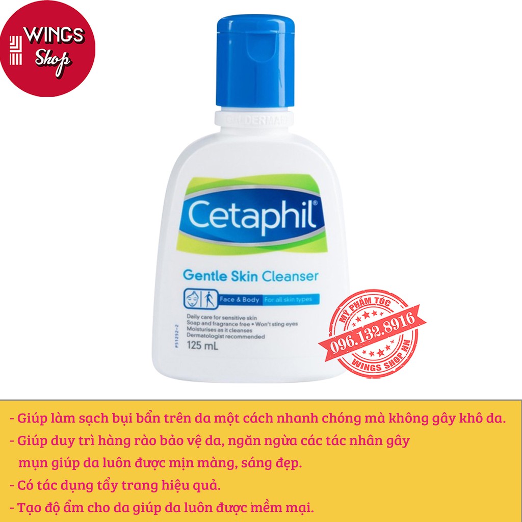 Sữa Rửa Mặt Cetaphil Gentle Skin Cleanser | Làm Sạch Dịu Nhẹ cho Da Nhạy Cảm | Hàng Chính Hãng