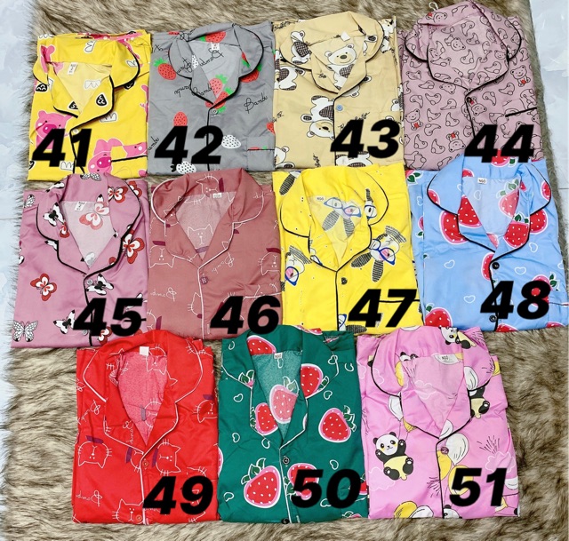 Bộ Ngủ Pijama Lửng ( Mẫu Số 41 - 51) | WebRaoVat - webraovat.net.vn