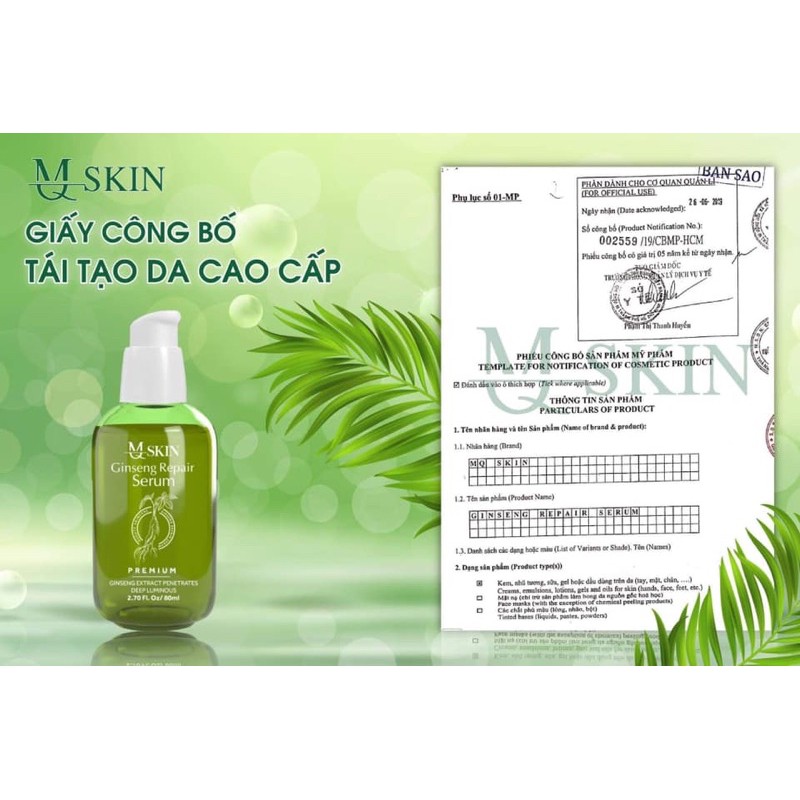 Serum Thay Da Nhân Sâm MẪU MỚI KHÔNG SƯNG DA