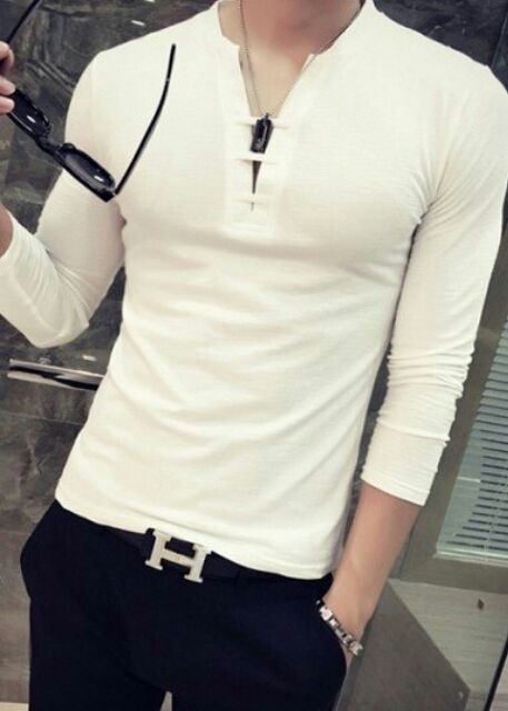 2 MẪU CỔ V THUN TAY DÀI LÊN FROM CỰC ĐẸP NHÉ | BigBuy360 - bigbuy360.vn