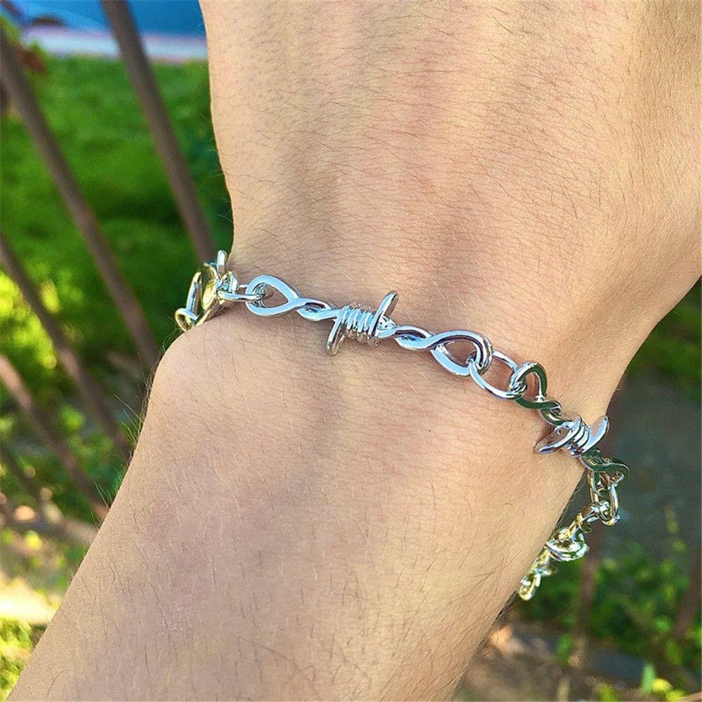 Vòng Cổ Choker Dây Gai Hợp Kim Phong Cách Punk Hip hop Unisex