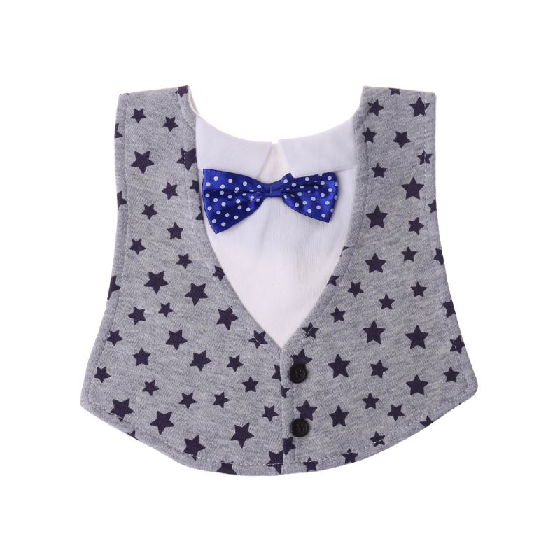 Yếm Cotton Bốn Lớp Họa Tiết Chấm Bi Phong Cách Boho Cho Bé Sơ Sinh
