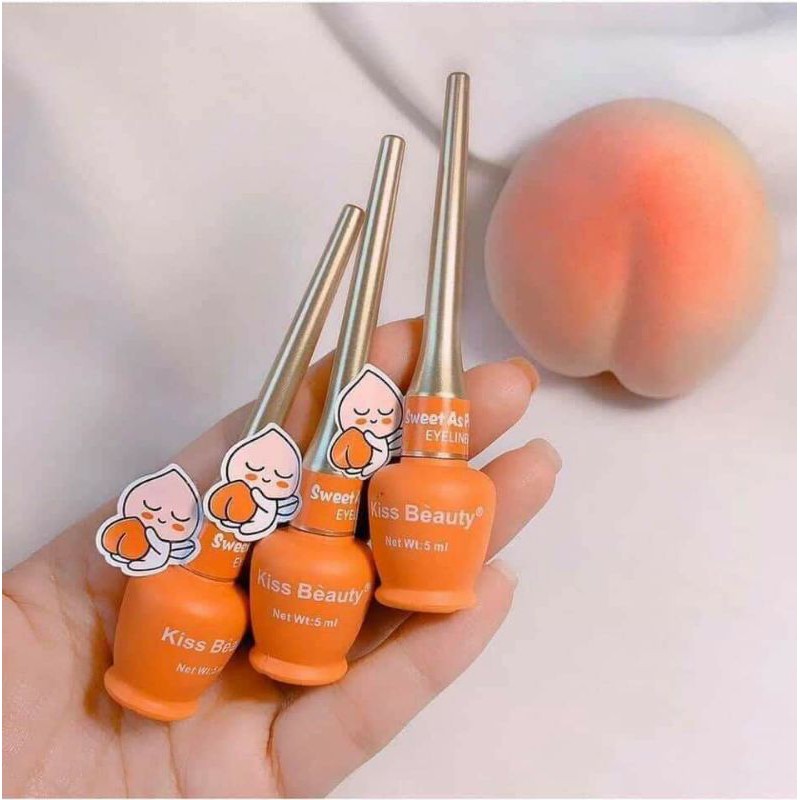 Bút Kẻ Mắt Trái Đào Sweet As Peach Eyeliner Của Kiss Beauty