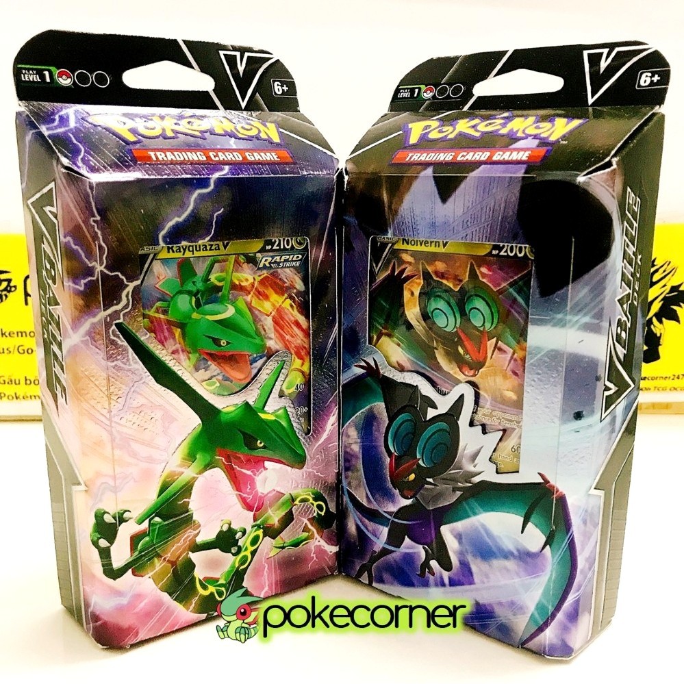 (siêu hot) Bộ bài Pokemon TCG Rayquaza V / Noivern V Battle Theme Deck dùng chơi bài được ngay - Hàng chính hãng mới !!