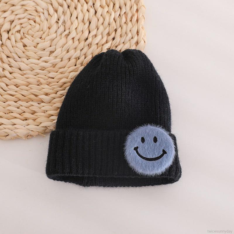Mũ len giữ ấm co giãn dễ thương cho bé