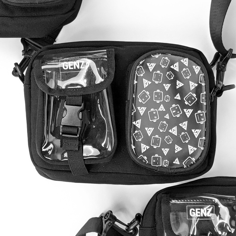 Túi đeo chéo GENZ cao cấp, phong cách unisex phù hợp cả nam và nữ phong cách ulzzang local brand - Gin Store