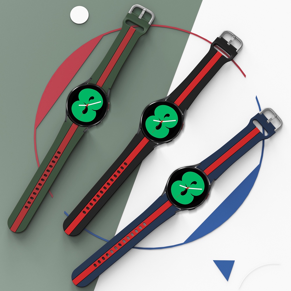 Dây Đeo Thay Thế Bằng Silicon Sang Trọng Cho Đồng Hồ Samsung galaxy watch 4 40mm 44mm Watch4 Classic 46mm 42mm