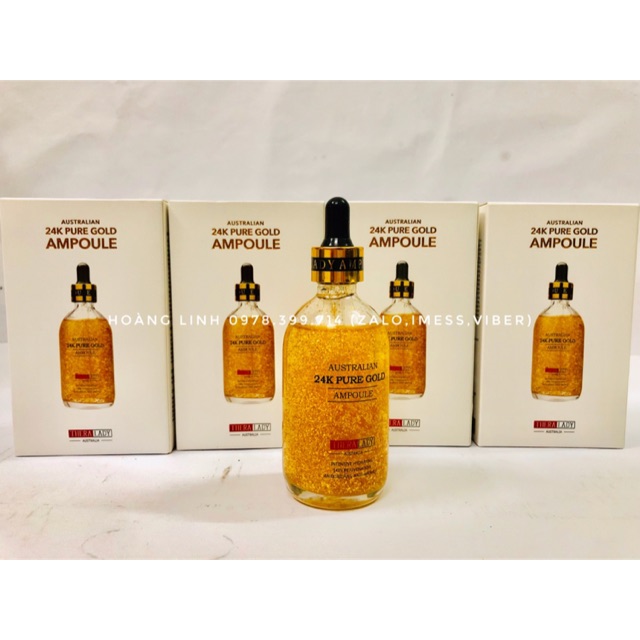 Serum dưỡng trắng da vàng 24K Úc 100ml