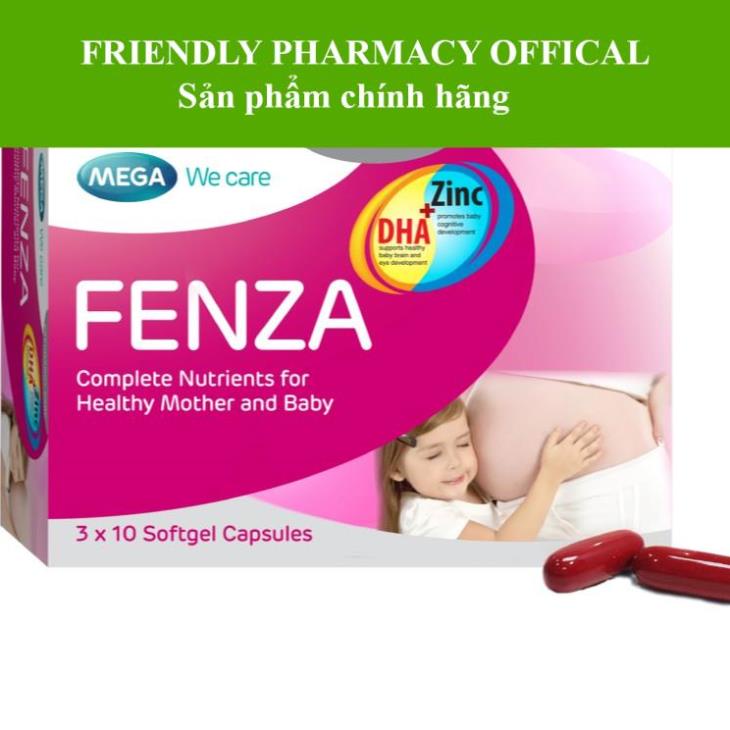 Fenza – Viên uống bổ sung vitamin, khoáng chất và DHA cho phụ nữ có thai, tăng cường sức khoẻ cho phụ nữ sau sinh (30v)