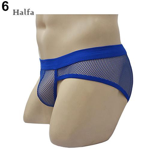 Quần lót boxer phối lưới xuyên thấu gợi cảm cho nam