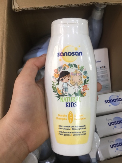 SỮA TẮM GỘI DƯỠNG ẨM HƯƠNG CHUỐI SANOSAN 250ml