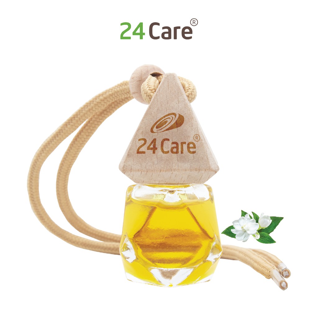 Lọ treo tinh dầu 24care 7ml Sả chanh/Sả Java/Bạc Hà/Cam Ngọt/Quế/Lavender/Ngọc Lan Tây/Hoa Lài/Tràm Trà/Tràm Gió