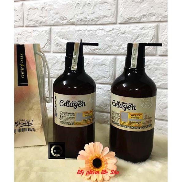 Cặp dầu gội xả Argan Oil Collagen Mefaso