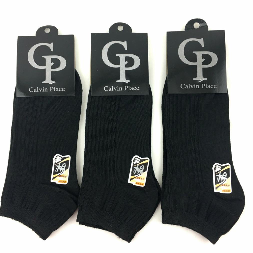 Tất nam cổ ngắn MILASO vớ nam cao cấp gân chim cotton co giãn CP đi giày da, thể thao chạy bộ, tập gym FAS-001348