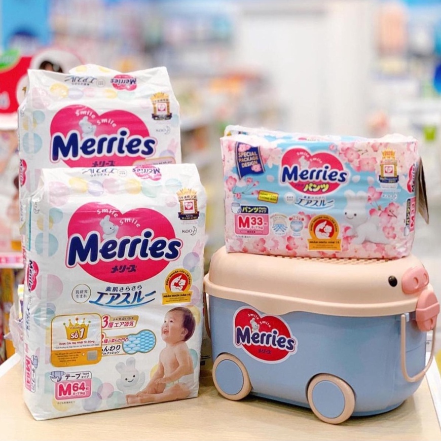 Tả dán/quần Merries JUMBO M76/ L64/ XL50/XXL32 chuẩn nội địa