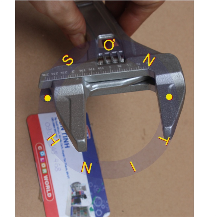 Mỏ lết ngắn chuyên dùng độ mở 68mm TOLSEN 15303