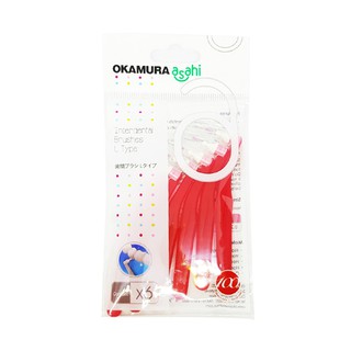 Bàn chải kẽ răng OKAMURA ASAHI chữ L bịch 6 cây DENTALEE cao cấp giá rẻ chất lượng Nhật Bản
