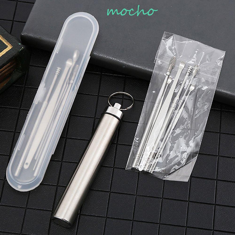 Bộ 6 Dụng Cụ Lấy Ráy Tai Bằng Thép Không Gỉ Tiện Dụng Cho Nữ