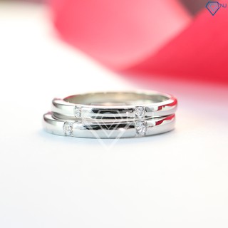 Nhẫn đôi bạc nhẫn cặp bạc đẹp giá rẻ ND0364