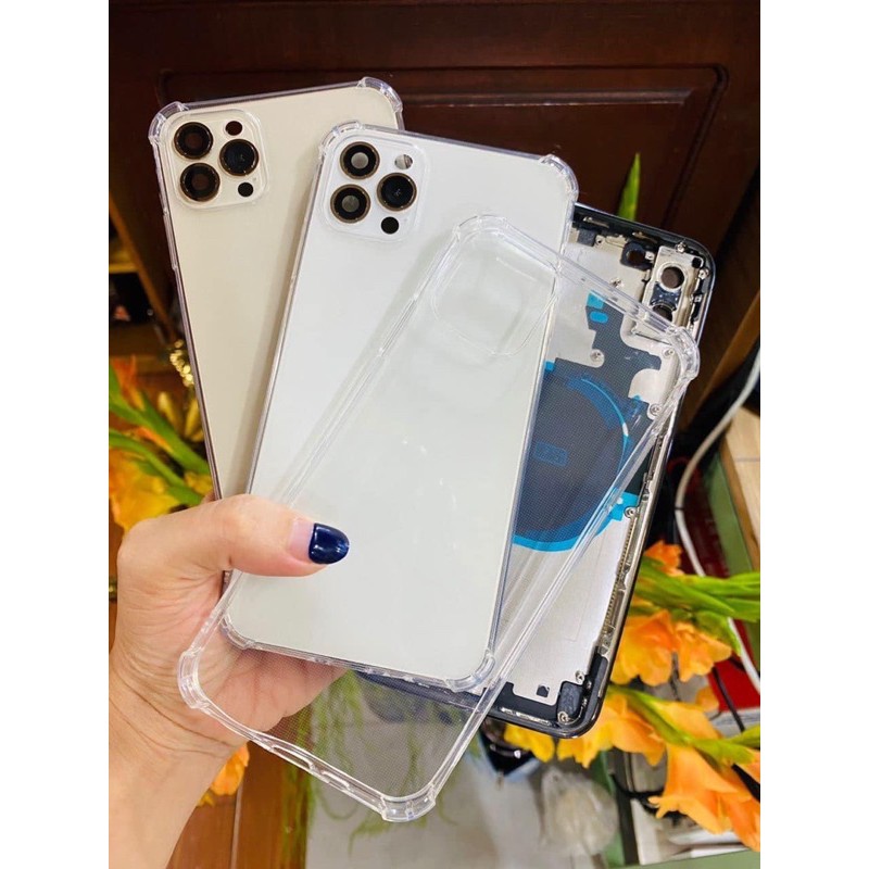 Ốp lưng silicon trong suốt dành cho xsmax độ lên 12promax/13promax