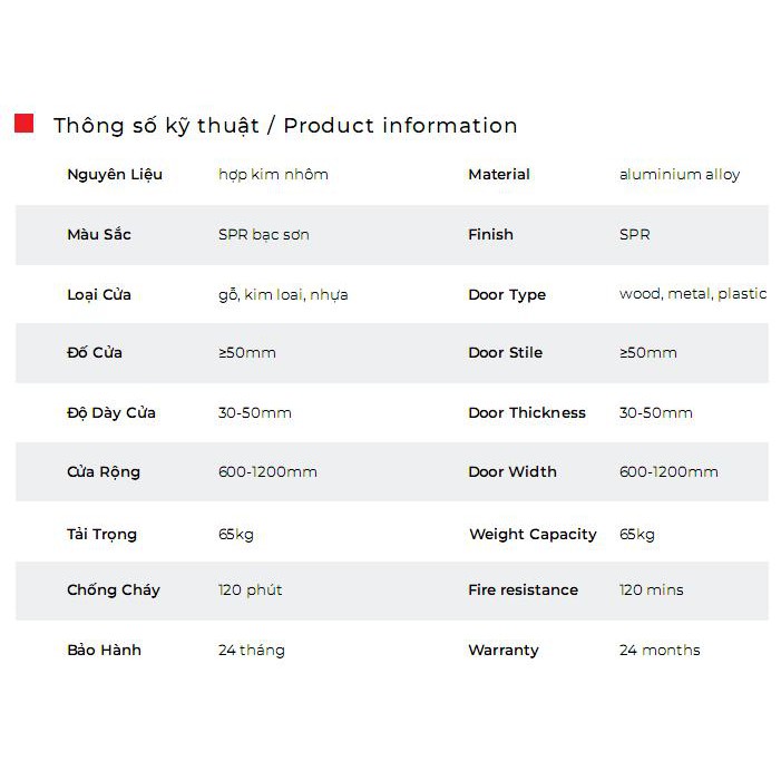 Tay đẩy hơi VICKINI 44061.001