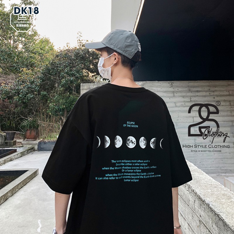 Áo Thun Trơn Đen Streetwear Chính Hãng, Áo Phông Nam Nữ Form Rộng Chuẩn Cotton In Hình Ngầu DK18 | BigBuy360 - bigbuy360.vn