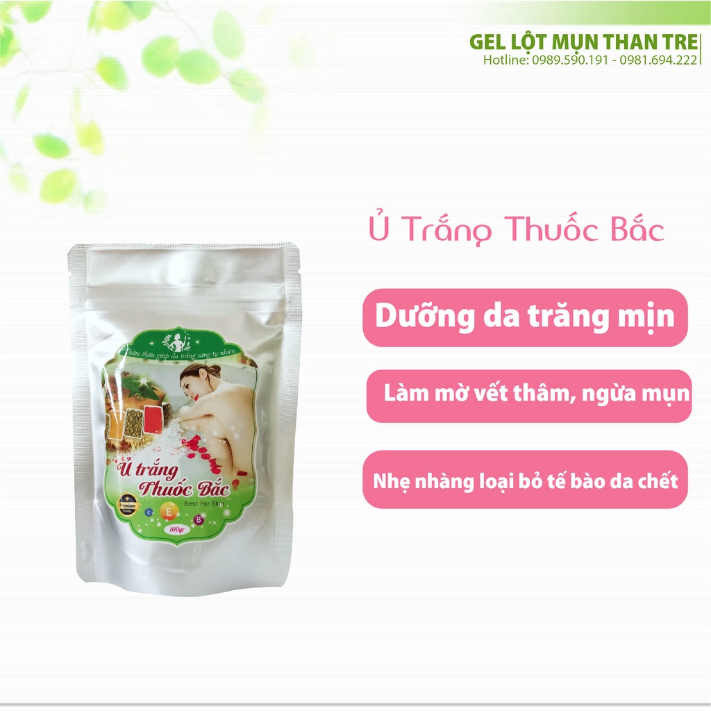 Gói 100gr Bột Thuốc Bắc 24 Vị Tắm Trắng Toàn Thân,Ủ Trắng Body.Đắp Mặt Nạ Dưỡng Da Ngăn Ngừa Mụn Và Giảm Thâm Nám