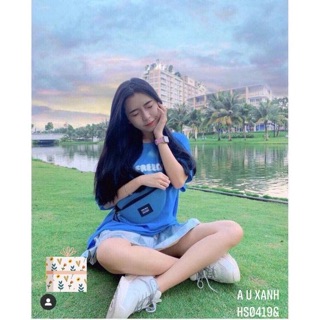 Áo thun U xanh - HS