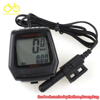 Đồng hồ đo tốc độ xe đạp Cateye Velo 8