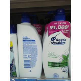 Dầu gội Head&Shoulder bạc hà 850ml