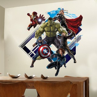 Decan dán tường 3D Avengers - Biệt đội báo thù Marvel
