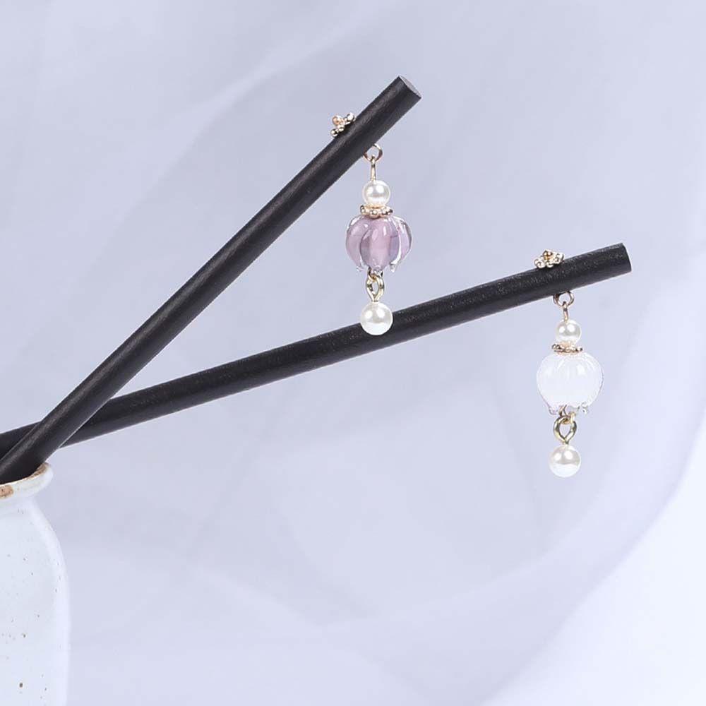 QQMALL Trâm Cài Tóc Bằng Gỗ Phong Cách Cổ Điển Cho Nữ