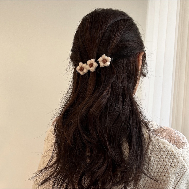 Kẹp Tóc Bằng Len Thiết Kế Mới Thời Trang Theo Phong Cách Retro 2022