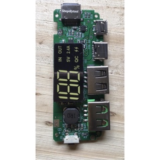 Mica box sạc dự phòng 8cell 18650  type C, IP, Micro