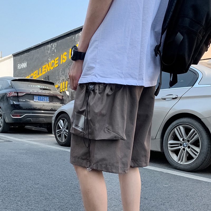 Quần Short 5 Tấc Dáng Rộng Thời Trang Mùa Hè Phong Cách Hàn Quốc Cho Nam