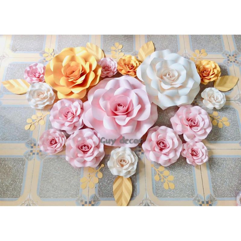 Hoa giấy backdrop