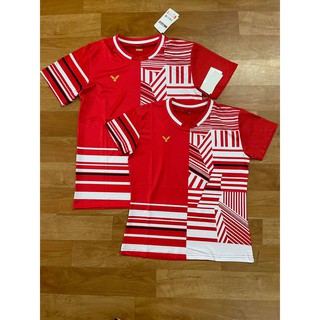 Áo cầu lông Victor 002 đỏ nữ