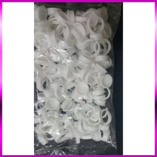 100 chiếc Nhẫn nhựa đựng mực xăm, sáp điêu khắc, keo nối _dụng cụ phun xăm - DCPX Eve