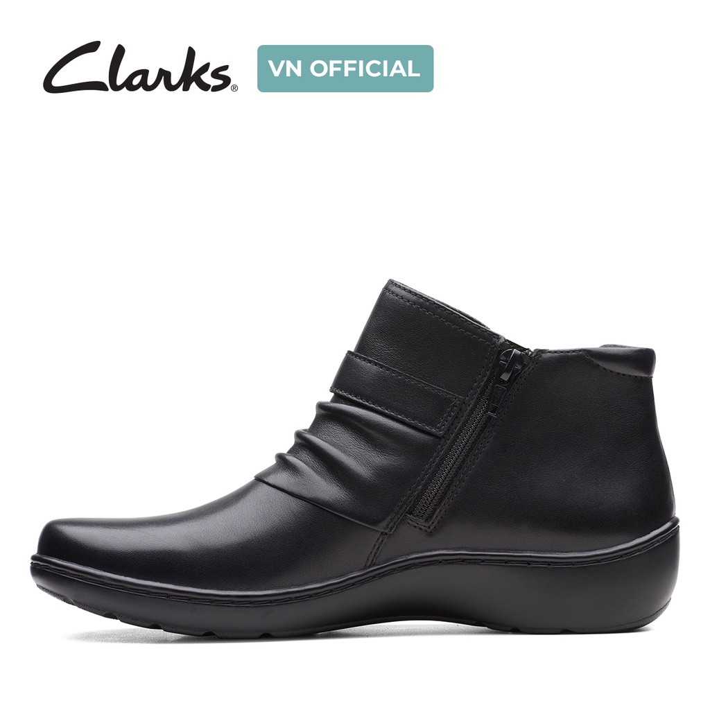Bốt thời trang nữ CLARKS Cora Rouched màu đen