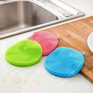 Miếng rửa bát silicon có quai treo