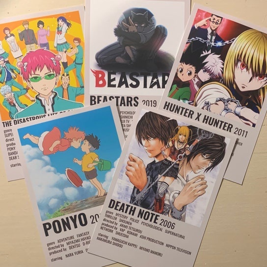 Combo 128 Poster Manga / Anime Dán Trang Trí Tường | Wall Collage - Có Cán Màng Bảo Vệ Ảnh - Sẵn Keo Dán