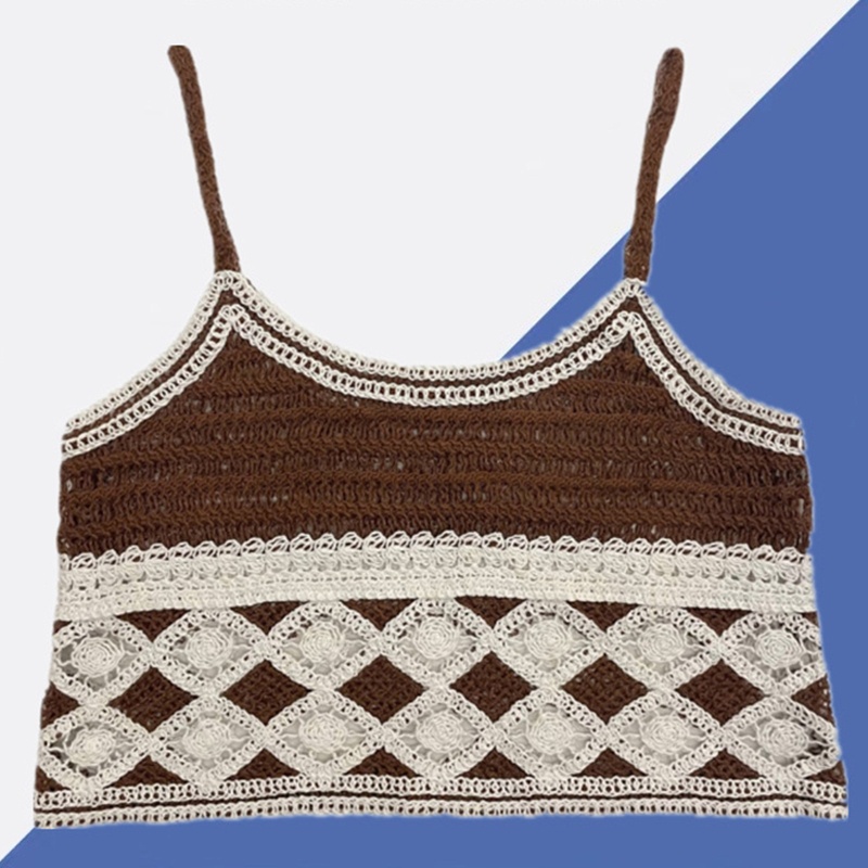 Áo Tank Top Dệt Kim Phong Cách Boho Xinh Xắn Cho Nữ