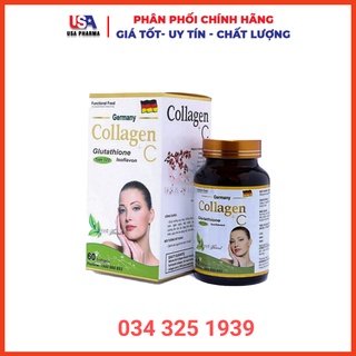COLLAGEN USA đẹp da, sáng da, trắng sáng da - Hộp 60 viên tiêu dùng 30 ngày