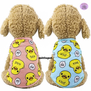 Áo cho chó mèo - Áo ba lỗ Vịt - Quần áo cho chó poodle, con, lớn, mèo, thú cưng Mitlupet shop