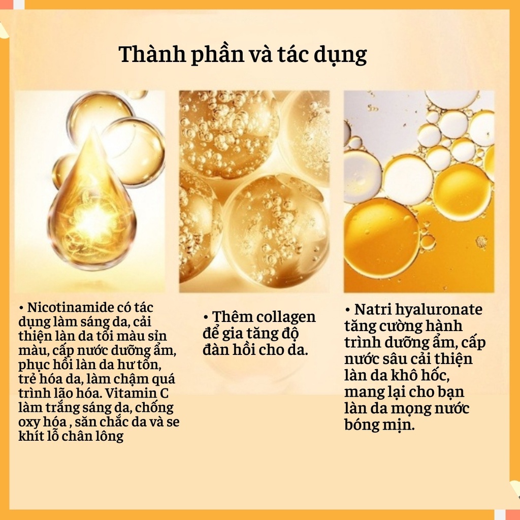 Serum trắng da serum dưỡng ẩm PinkyPinky nội địa trung Chống Lão Hóa Se Khít Lỗ Chân Lông – Set 7 Ống 2ml