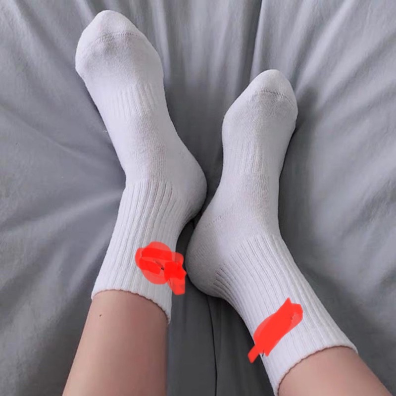 HÀNG ĐẸP #Tất Cổ Cao Nam Nữ Đen và Trắng, Vớ Nam Nữ phong cách năng động trẻ trung