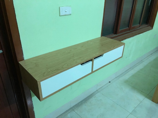 Bàn trang điểm treo tường 1m đẹp 2 ngăn kéo BTD-826 | BigBuy360 - bigbuy360.vn